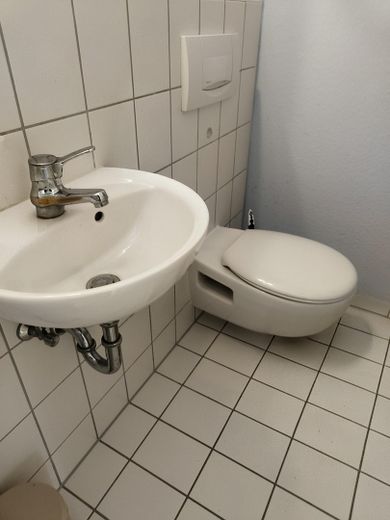 Provisionsfrei | 3-ZI EG-Wohnung, Terrasse & Garage | EnEff B & Fernwärme | Dresdner Speckgürtel – WC-Raum