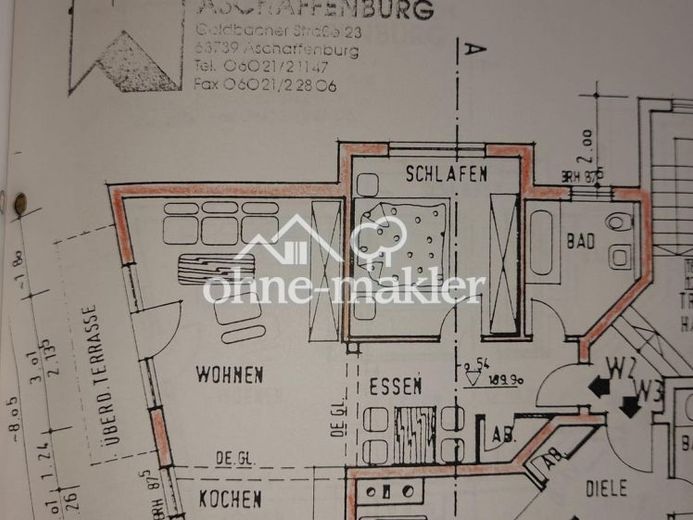 Ruhig wohnen in Aschaffenburg-Schweinheim – gepflegte 2-Zimmer-Wohnung mit Terrasse & Tiefgarage – Foto 1
