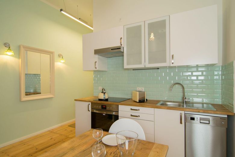 Küche Innenblick Küchenzeile