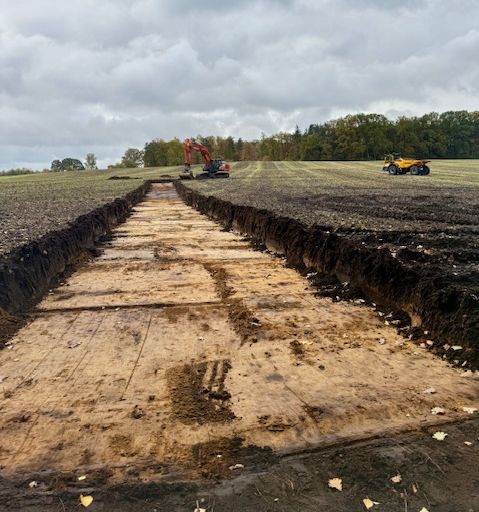 Beginn der Erschließung