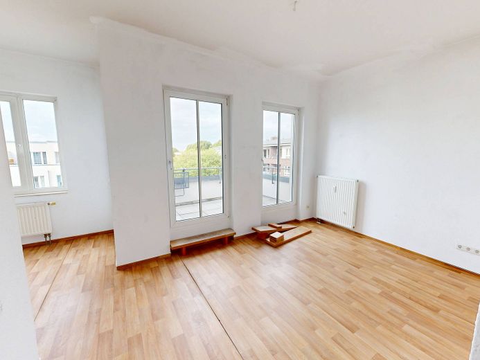 ** Helle 4-Zi.-Whg. mit BALKON und EBK in Rahlstedt ** – Ansicht I: Wohn- und Esszimmer