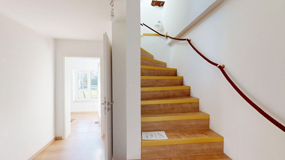 Treppe in die obere Etage