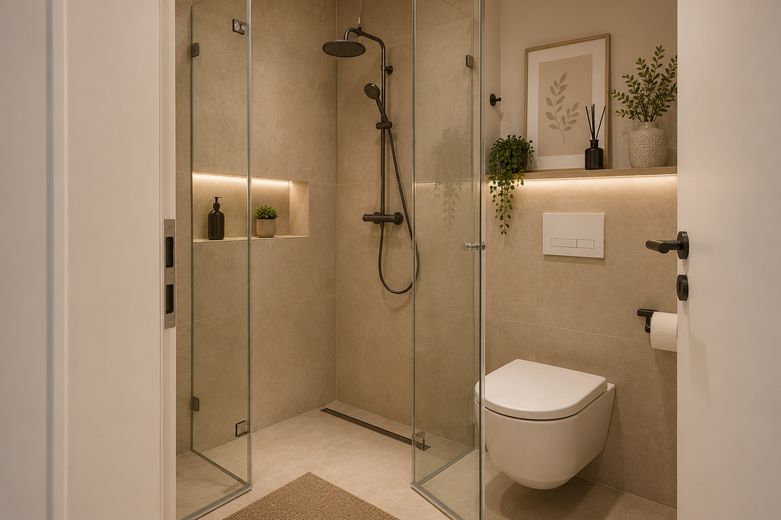 Hochwertige 2-Zimmer Wohnung im Neubau! **mit Möbelgutschein** – Badezimmer