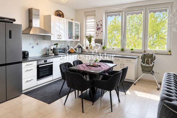 114 m² Loftwohnung mit hohen Decken, Einbauküche, Balkon & Garage – zentral in Pforzheim