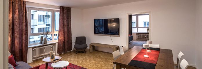 2-Zimmer-ETW in Bestlage München-Lehel – Wohnzimmer