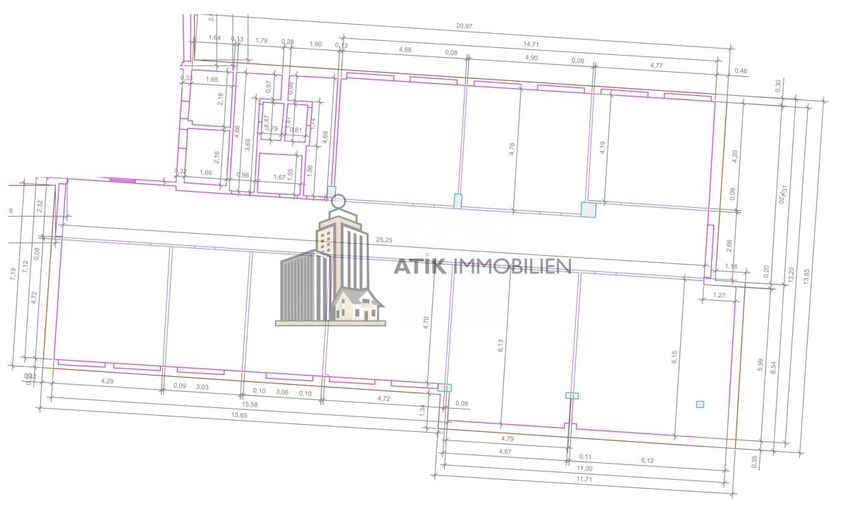 ATIK: Moderne, individuell gestaltbare Arbeitsplätze mit attraktivem P-L-Verhältnis - provisionsfrei – Grundriss 3. OG - 300 m²