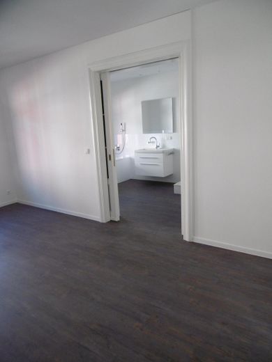 Blick Schlafzimmer in Bad
