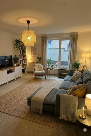 Wohnzimmer Beispielmöblierung