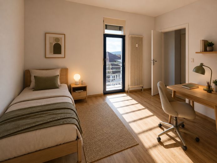 Zentral gelegene 4-Zimmer Maisonettewohnung mit 70m² Dachterrasse und Tiefgaragenstellplatz – Dachgeschoss gestaltet