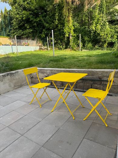 Voll möbliert: Brandneue, liebevoll eingerichtete Wohnung mit großer Terrasse und Garten in Dresden – Terrasse