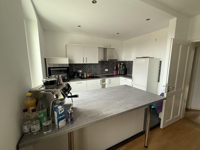 Moritzberg: 4,5-Zimmer-Maisonette-Wohnung mit Balkon und Garten – Küche OG 1 (Mietereigentum)