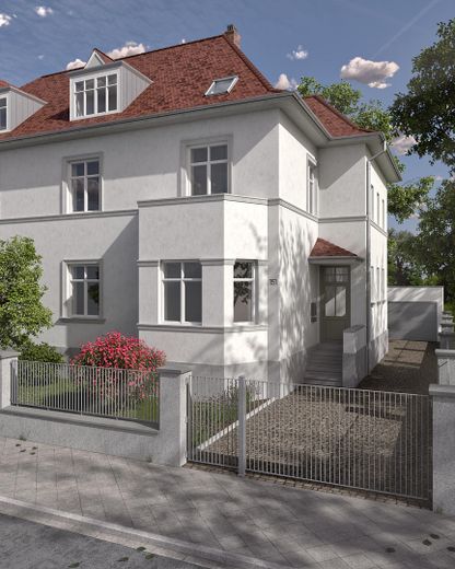 Kernsaniertes Haus in bester Lage in Mannheim-Feudenheim. Erstbezug. – Außenansicht