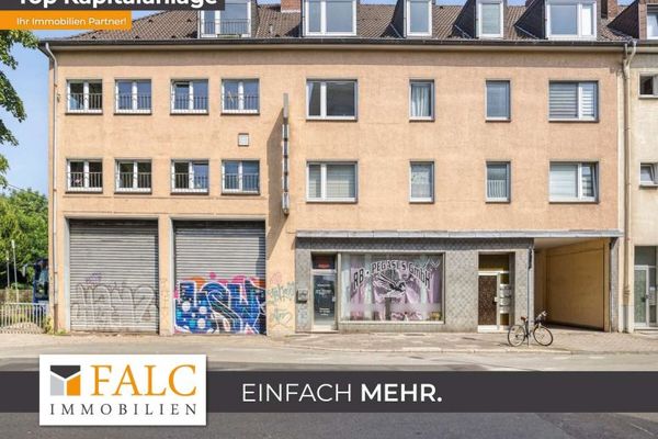 Combination property: Residential, office, workshop & storage space – Top location Duisburg city center
