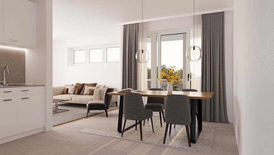 Whg. 1 - Wohnen/Kochen