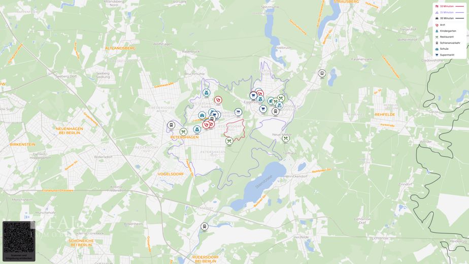 Großzügige Stadtvilla mit Pool und pflegeleichtem Parkgrundstück – Lageplan (Makro)