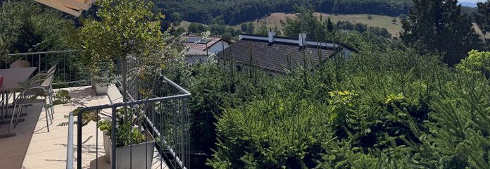 Detached house with panoramic views of Basel in Inzlingen – Blick auf Chrischona