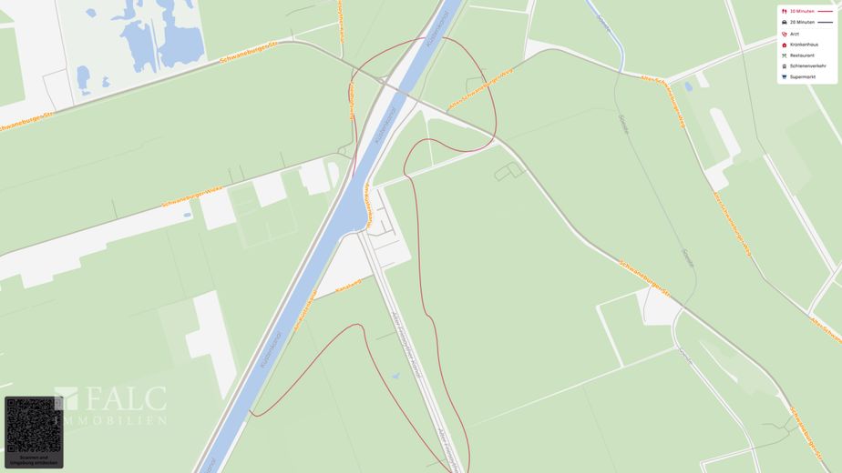 Baugrundstück am Küstenkanal - Erholung, Natur und Lebensqualität – Lageplan