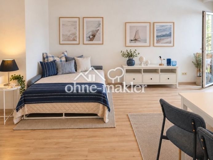Möbliertes 1-Zimmer-Apartment mit Balkon & Einbauküche – ca. 39 m² – Fotoğraf 1