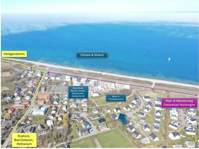 Ferien- & Zweitwohnsitz: 2 Balkone, Kamin, Stellplatz, möbliert – nur 200 m zum Strand – Foto 1