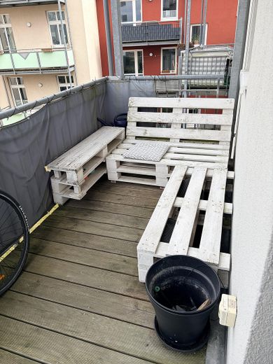 Sonnige 2-Zimmerwohnung in der Fleischervorstadt, vermietet – Balkon