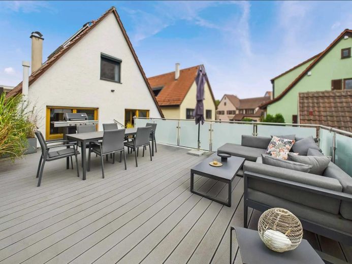 40qm Dachterrasse Süd-Ostseite