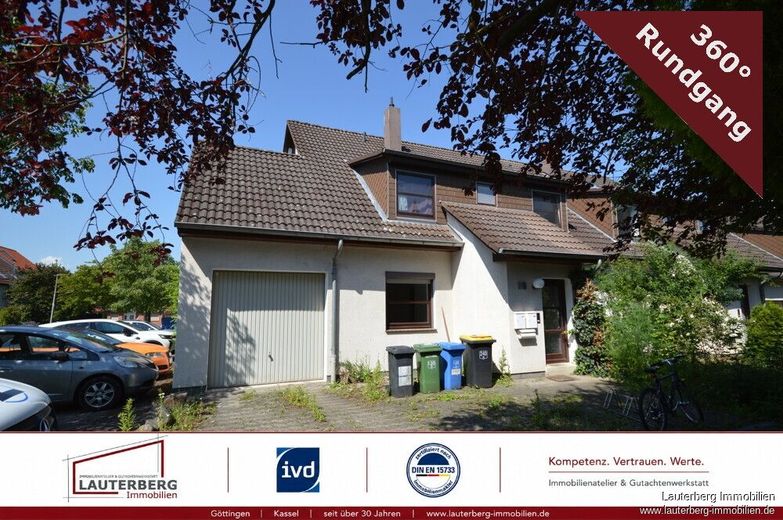 Flexibel wohnen in Bestlage - Reihenendhaus mit zwei Wohneinheiten in Göttingen-Stumpfe Eiche – Außenansicht mit Garage