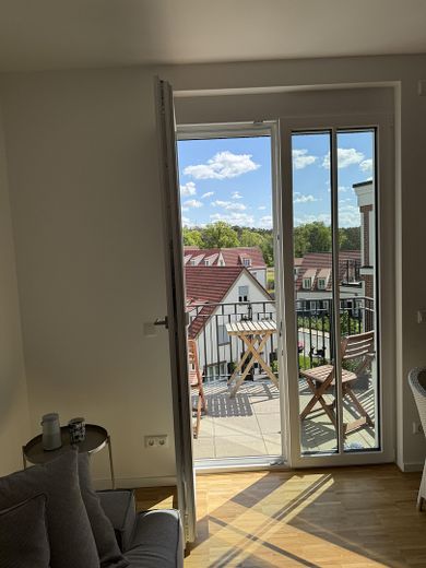 Blick aus dem Wohnzimmer