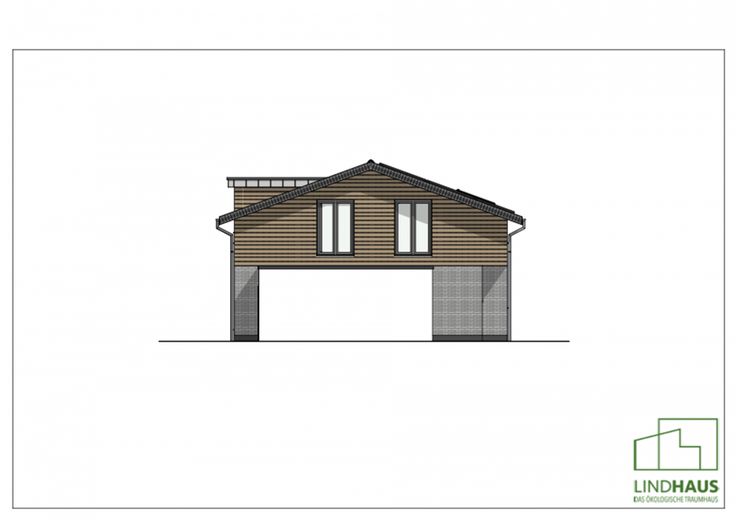 Ihr Zuhause in Rurdorf – LINDHAUS 118 Ansicht Garagenseite