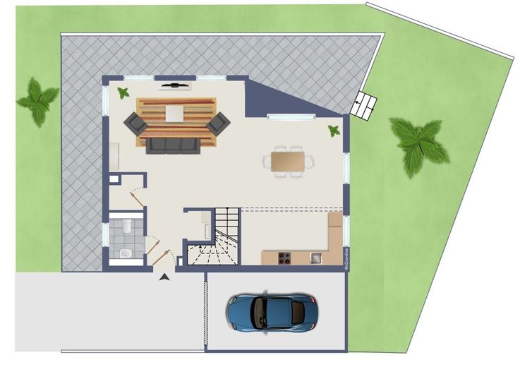 Grundstück mit Baugenehmigung für ein modernes Einfamilienhaus mit viel Wohnkomfort in Gevelsberg – Beispiel EG