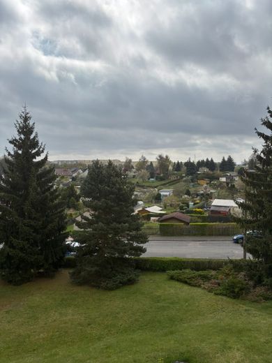 frisch renoviert - modernisierte/helle Etagenwohnung - 2,0 Zi. Küche mit EBK/Wannenbad (TLB) - ca. 45m² – 260422_MW_1.OG_links_WLS60_Crimmitschau_Bilder_CKI_023_WoZi_Schlafzimmer_Ausblick