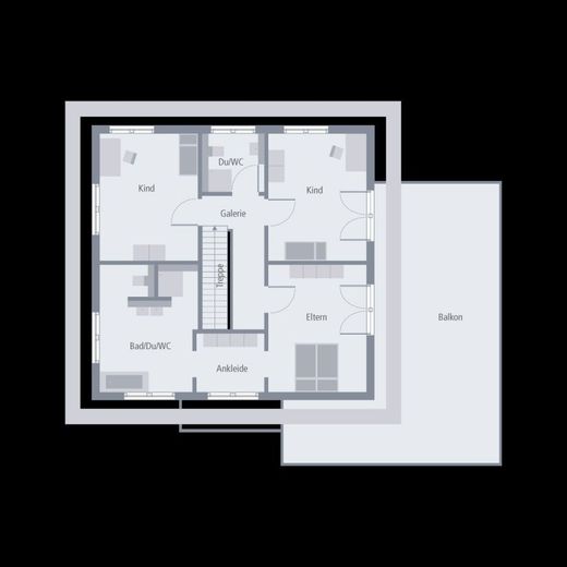 VIELSEITIG NUTZBAR – Grundriss Dachgeschoss