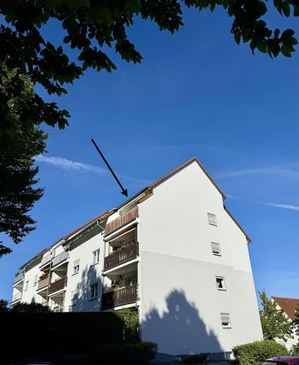 Yüksek kaliteli yenilenmiş 3 odalı çatı katı dairesi - Balkon ve Wilkau-Haßlau, Zwickau şehir sınırında sakin konum – Außenansicht Balkon