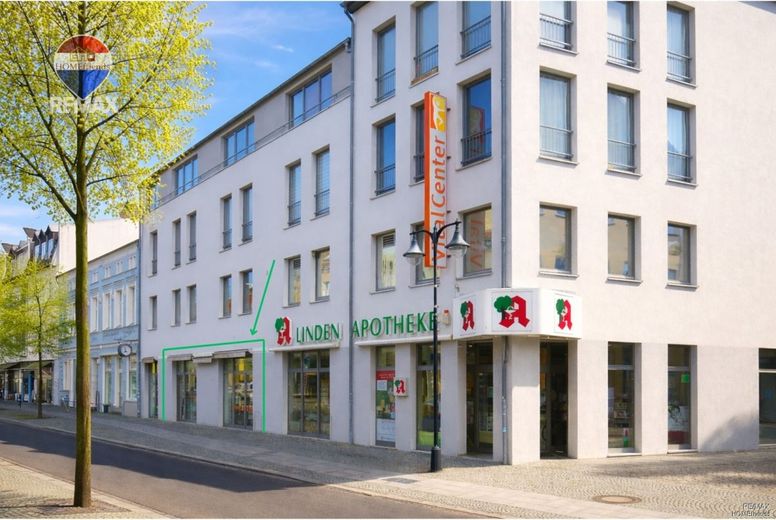 Fürstenwalde/Spree - Attraktive Gewerbeeinheit in etablierter Geschäftslage – Straßenfront mit Markierung