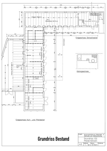 Historic three-sided farmstead with planning permission for residential use & guest accommodation along the Green Belt – Bestand: Ställe EG