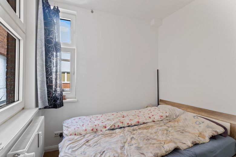 Blick in das Schlafzimmer 