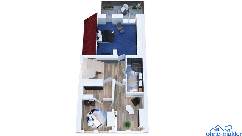 Glückstadt Zentrum Wohn u. Geschäftshaus provisionsfrei – 2.  Etage Wohnbereiche