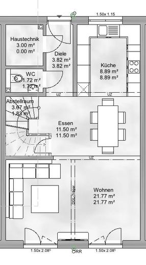 Reihenmittelhaus EG (Nr. 3)
