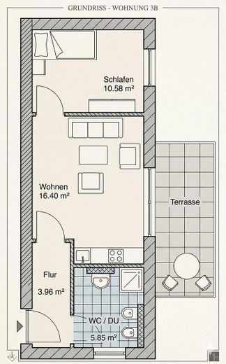 Grundriss Einliegerwohnung