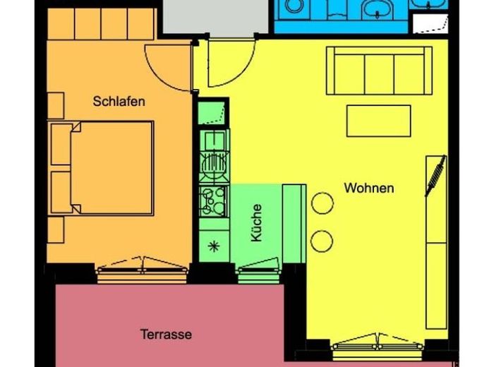 Ruhige und zentrale Wohnung mit Terrasse! – Foto 1