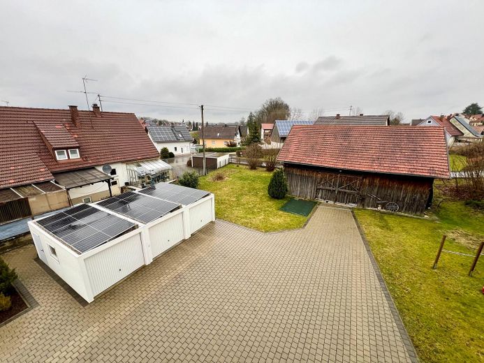 Blick von DG in Garten