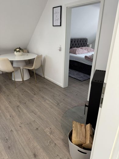 Blick ins Schlafzimmer