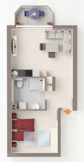 Attraktive 2 Zimmer Wohnung mit Parkplatz und Balkon – Bild 09.04.26 um 13.56 - (KI generiert)