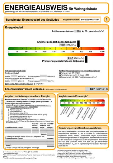 Gewerbewohnung, Büro, Stuttgart Plieningen 133qm. Nur Gewerblich. – Energieausweis