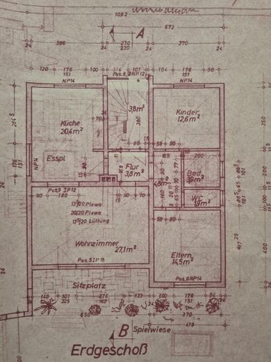 Gepflegtes Haus mit Traumgarten sucht neue Bewohner – EG Grundriss 