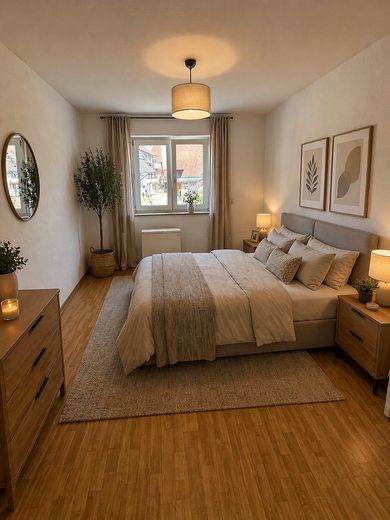 Schöne 4,5 Zimmer Wohnung mit Balkon in Krauchenwies/Ablach zu vermieten! (6) (ID-130) – Schlafzimmer