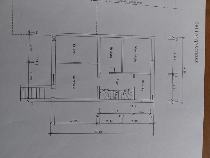 Grundriss Keller