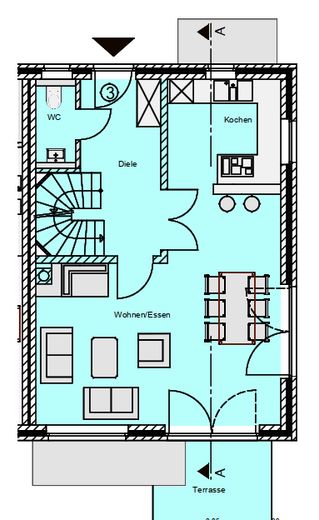 Haus am Leuchtturm – Grundriss EG