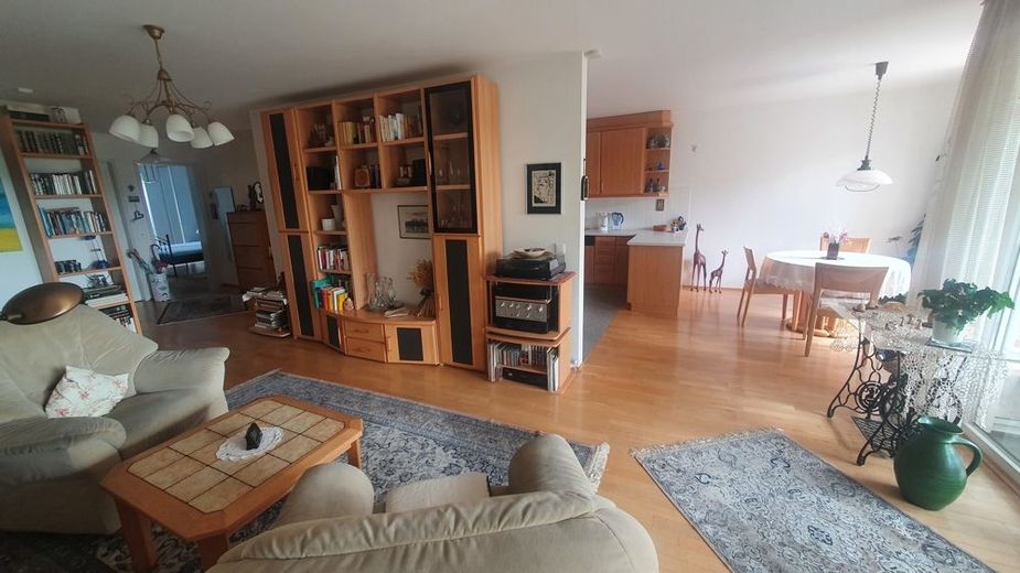 offen gehalten mit Blick Richtung Essbereich