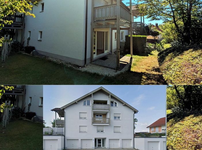 Gepflegte Erdgeschosswohnung mit Terrasse & Garage in Passau-Rittsteig – Gemeinschaftsgarten / Garagen