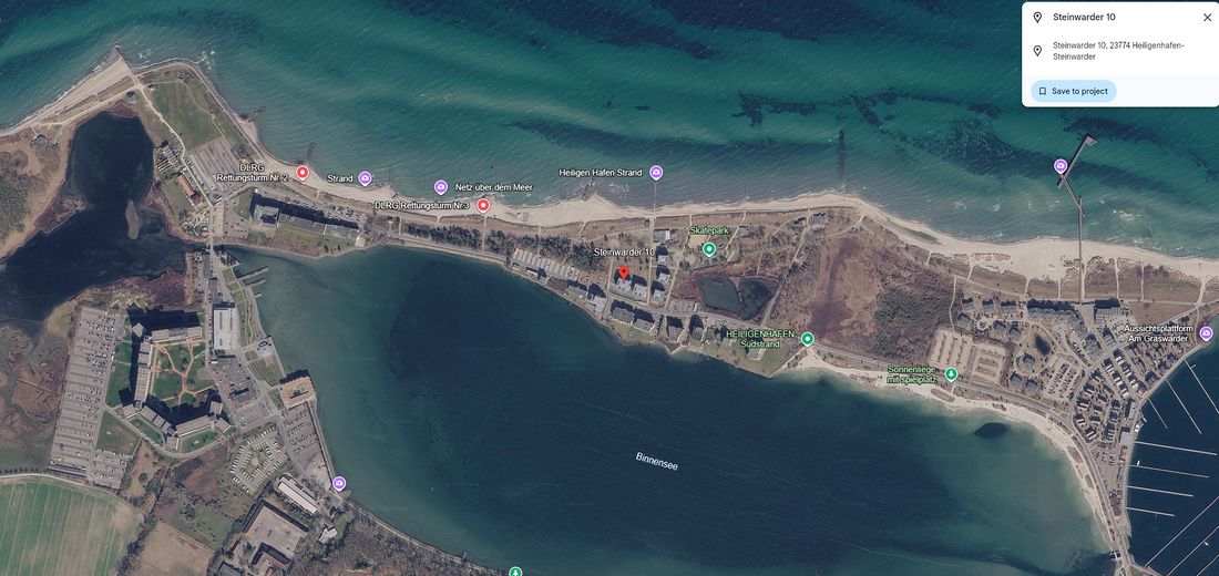 Pier 13 | 98 m² vista sul Mar Baltico, sauna e camino | senza commissioni – Lage roter Pinn